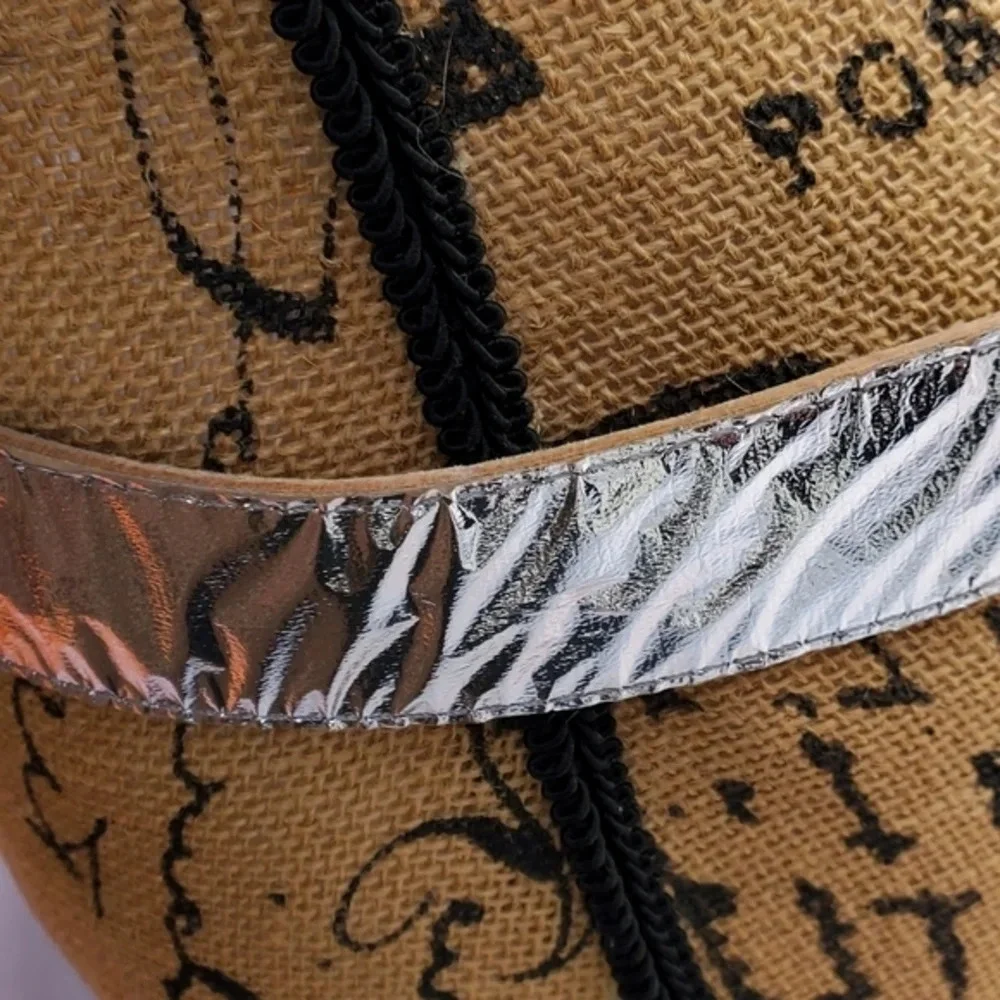 Vintage‎ Silver Foiled belt S..M